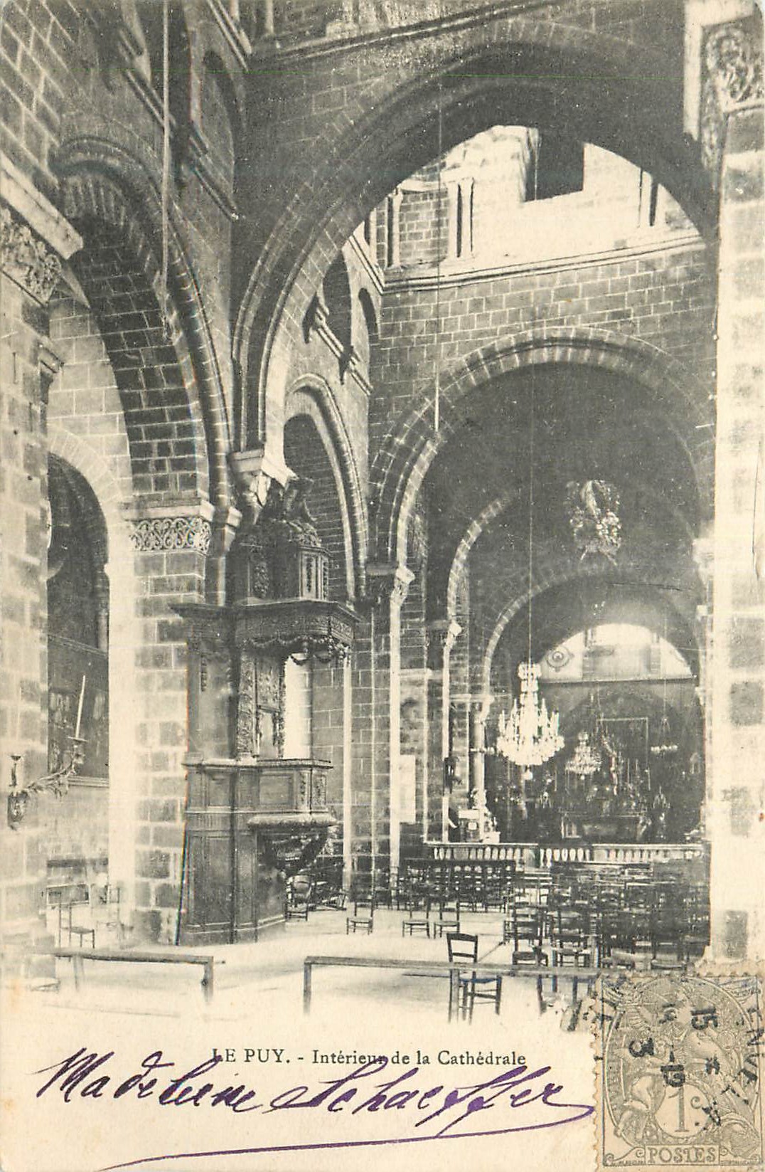 Le Puy - Intérieur de la Cathédrale — Marteline Schaeffer