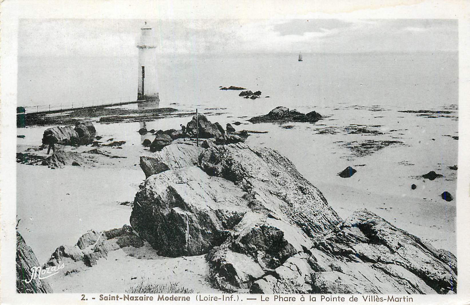 CPA Saint Nazaire Moderne Loire Inf Le Phare a la Pointe de Villes Martin