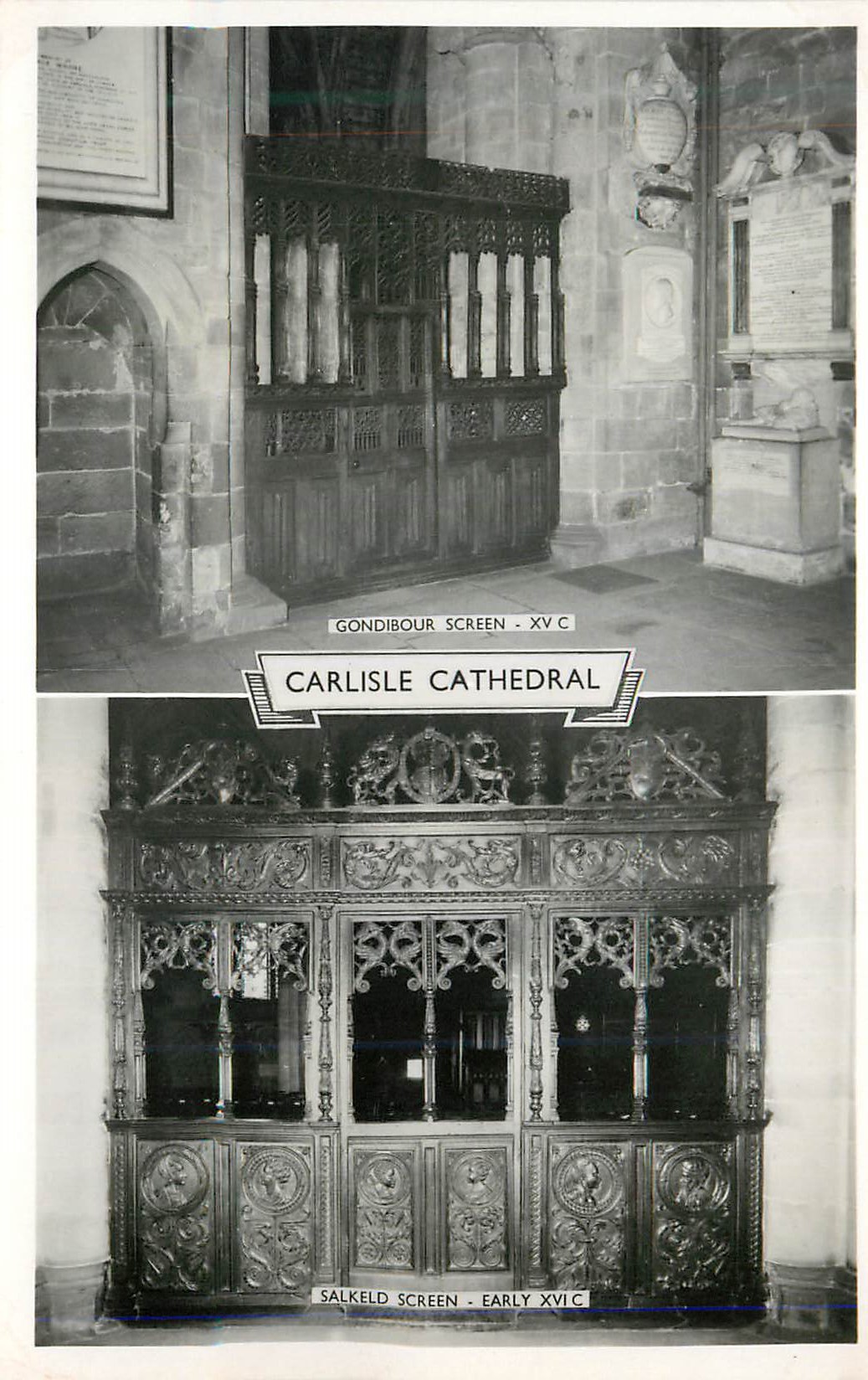 CPM Carlisle Cathedral Gondibour Screen xv x Salkeld Screen Early xvi c