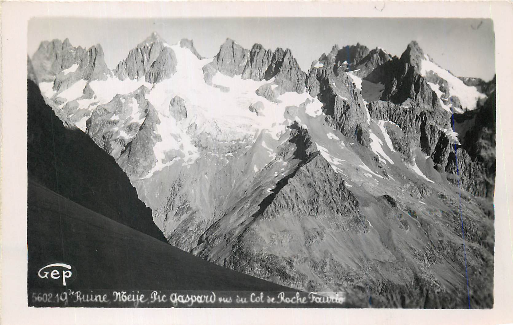 CPM Ruine Meije Pic Gaspard vus du Col de Roche