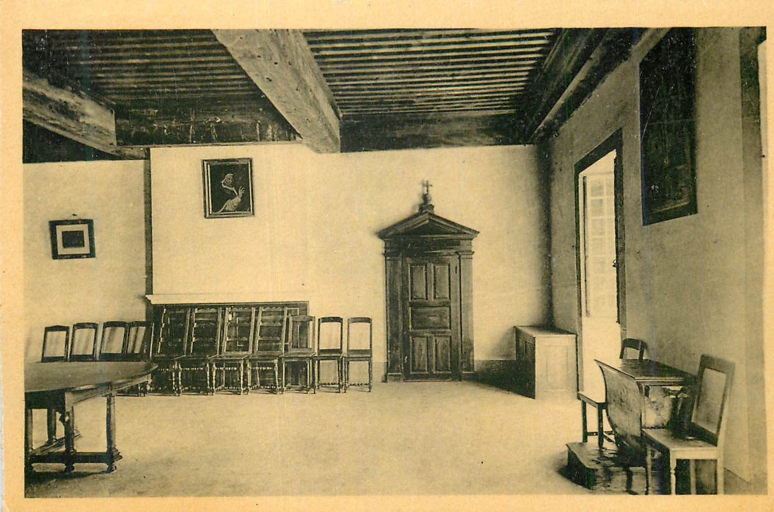Intérieur d'une salle à manger — éditeur inconnu, n° de série non lisible