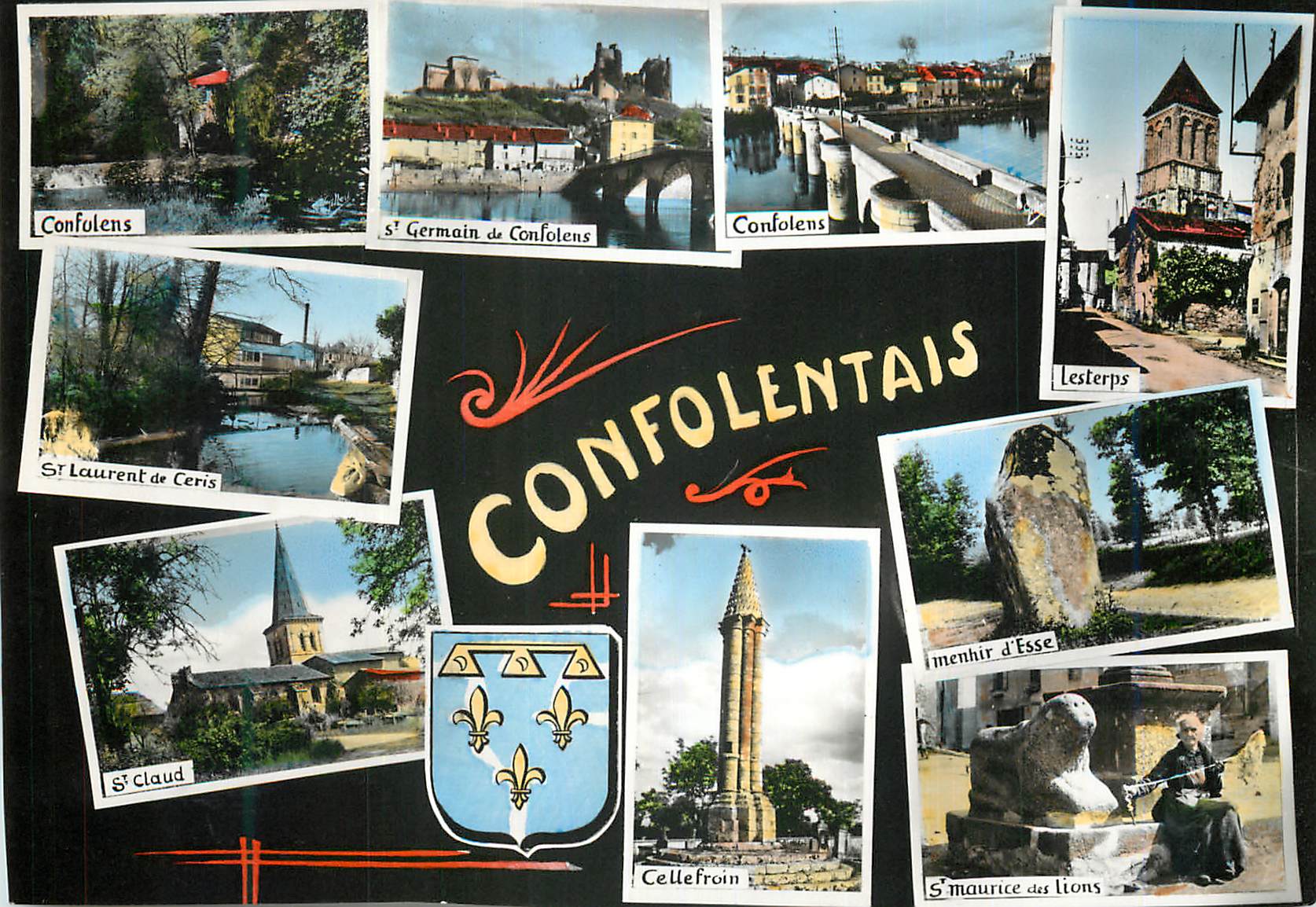 CPM Confolentais Charente Confolens Lesterps St Claud St Laurent de Ceris