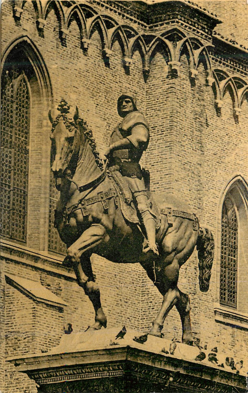 CPM Verrocchio Andrea di Cione dit Andrea del Statur equestre du condottiere Bartolomeo Colleone