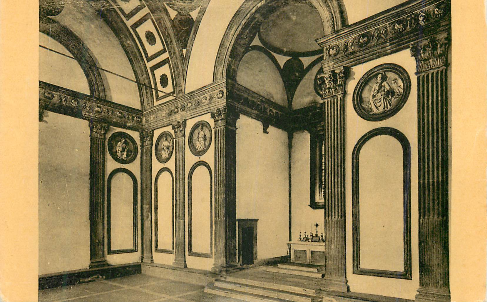 CPM Brunelleschi Filippo di Ser Brunellesco ou Chapelle des Plazzi Interiur Florence Eglise Santa Croce