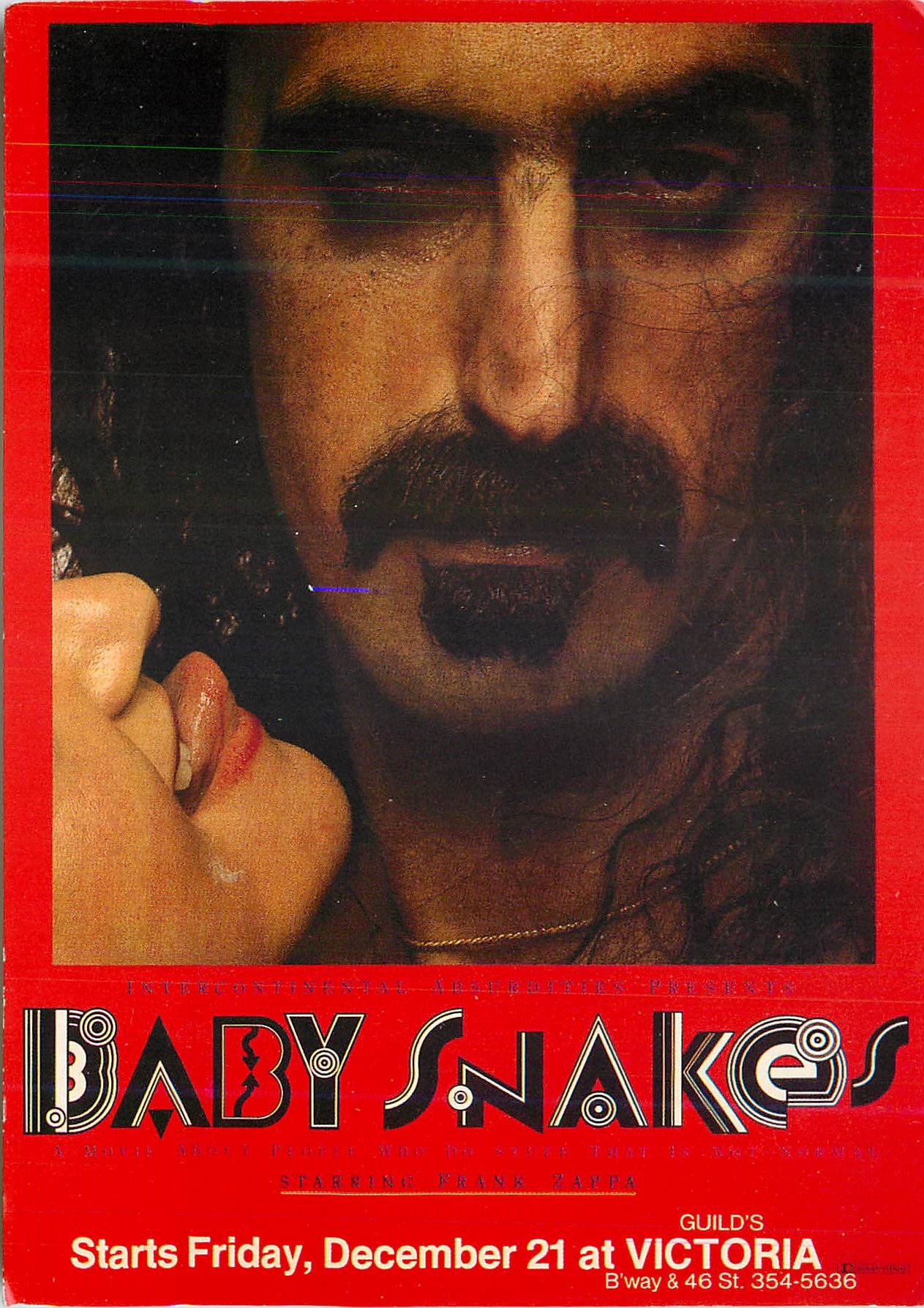 CPM Baby Snakes Guilds Starts at Friday December at Victoria Les Affiches de Concert Zappa