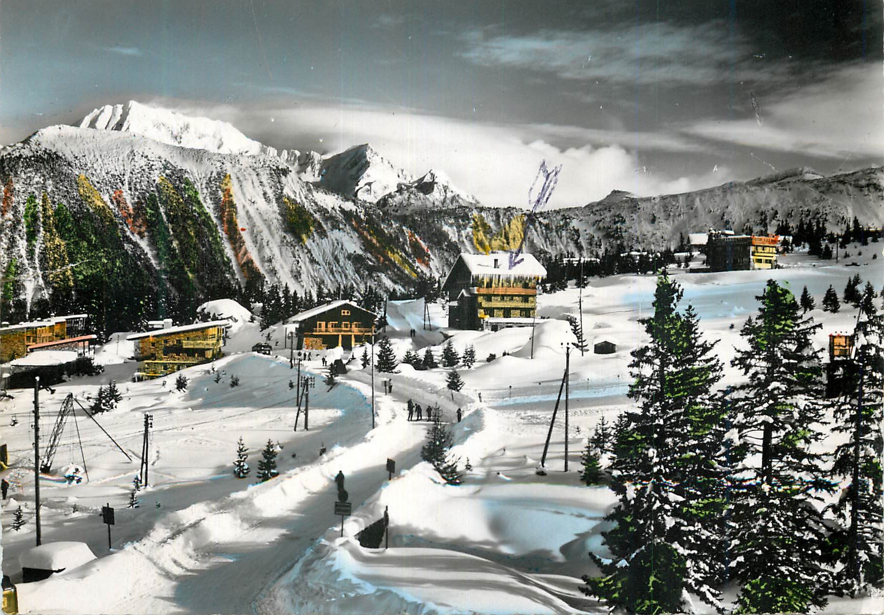 CPM Courchevel Savoie Le Centre Dent du Villard la Grande Casse