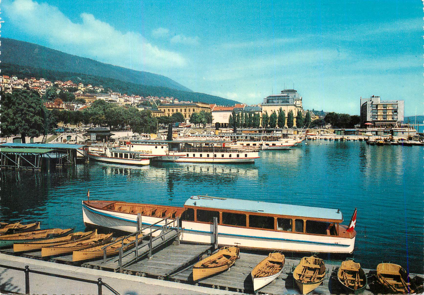 CPM Neuchatel et le Port Bateaux