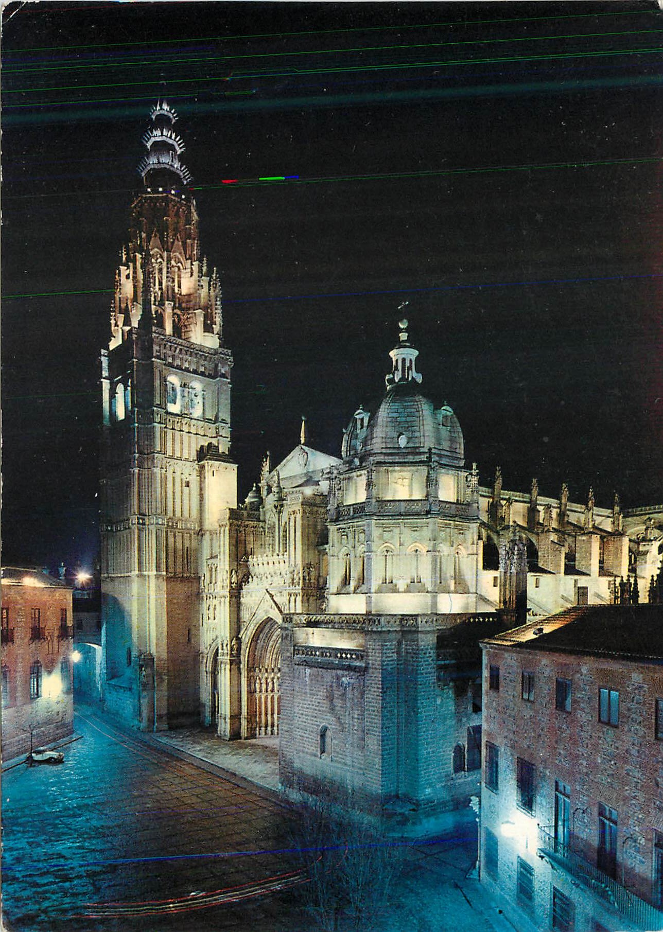 CPM Toledo Vue Nocturne Cathedrale