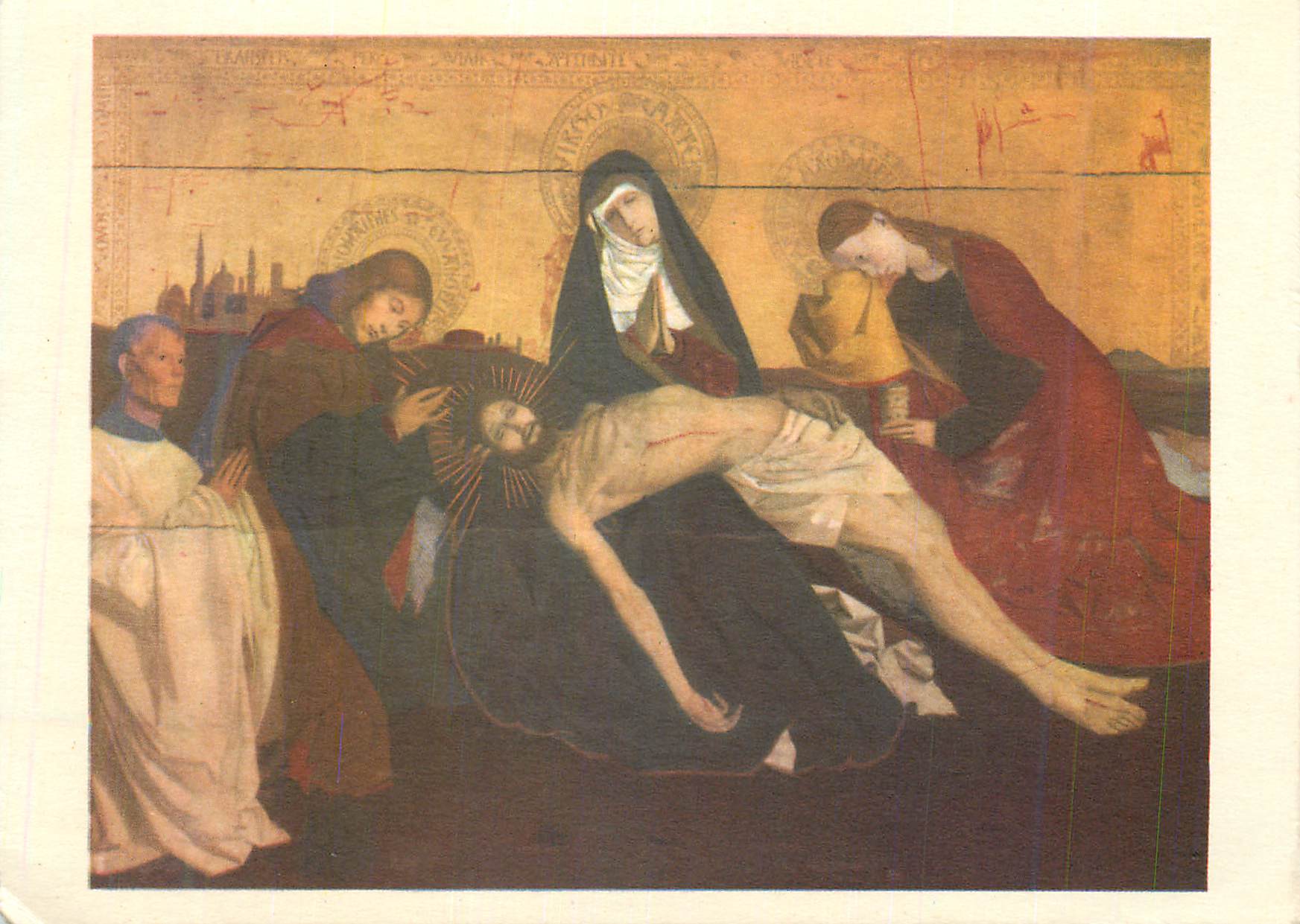 La Pietà — reproduction d'une peinture ancienne — éditeur non identifiable