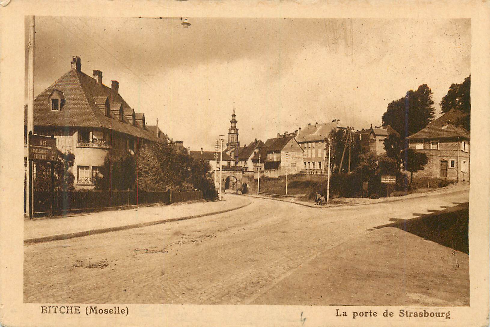 CPA Bitche Moselle La porte de Strasbourg