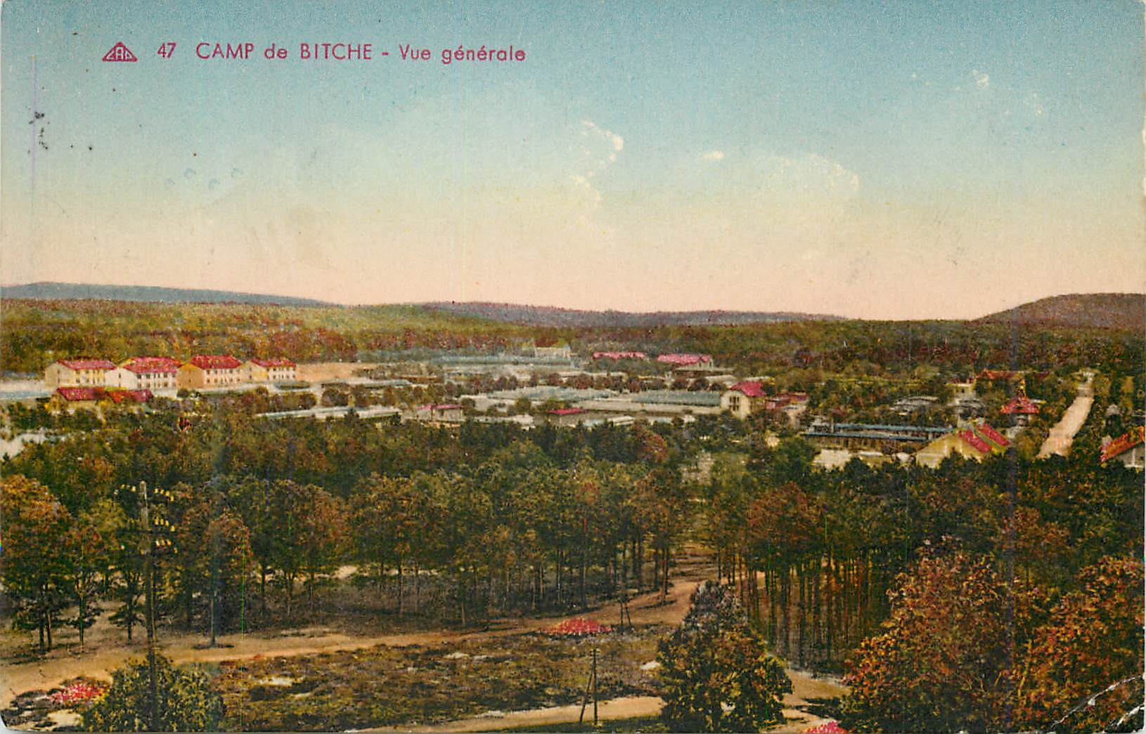 CPA Camp de Bitche Vue generale Militaria