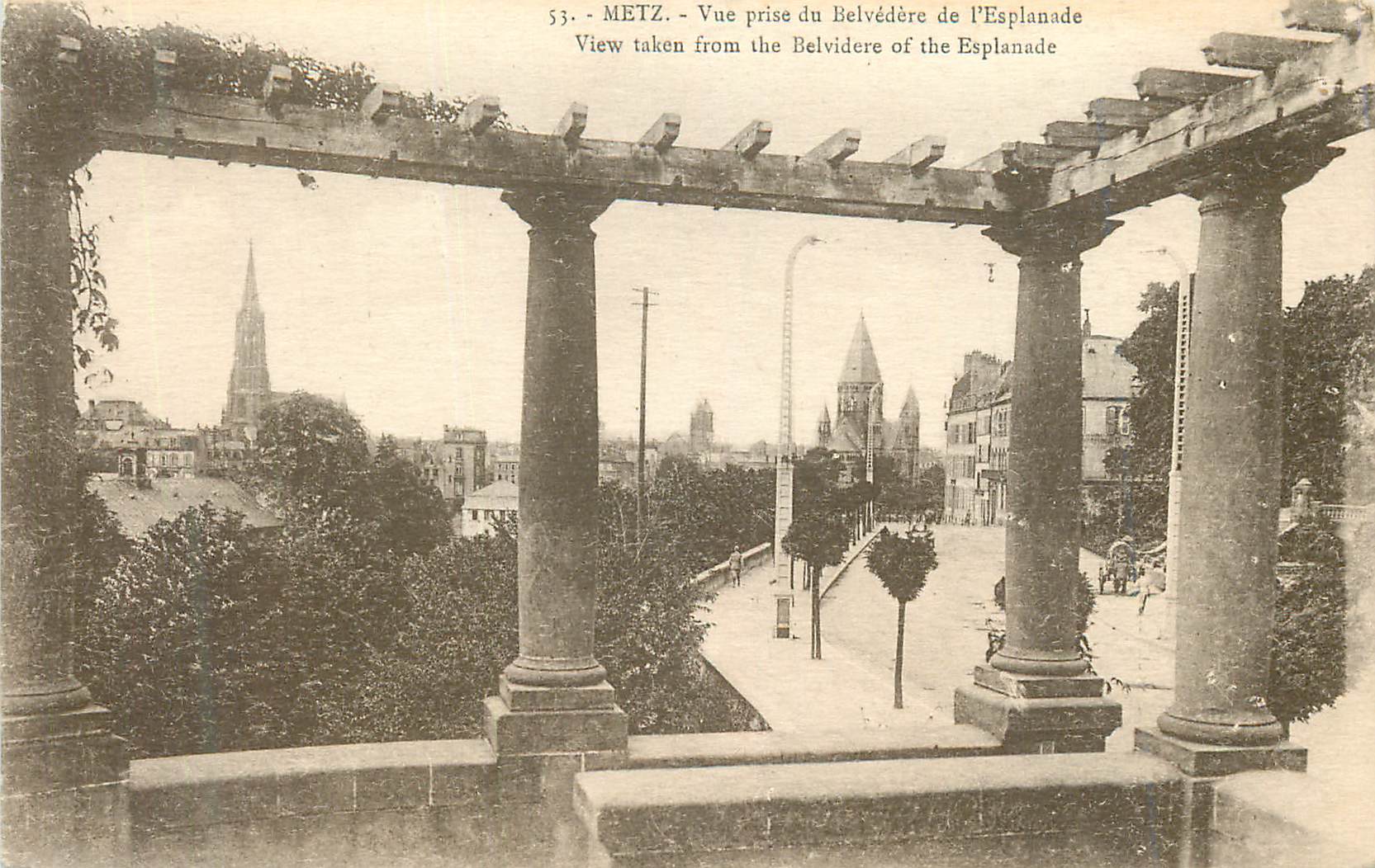 CPA Metz Vue prise du Belvedere de l Esplanade