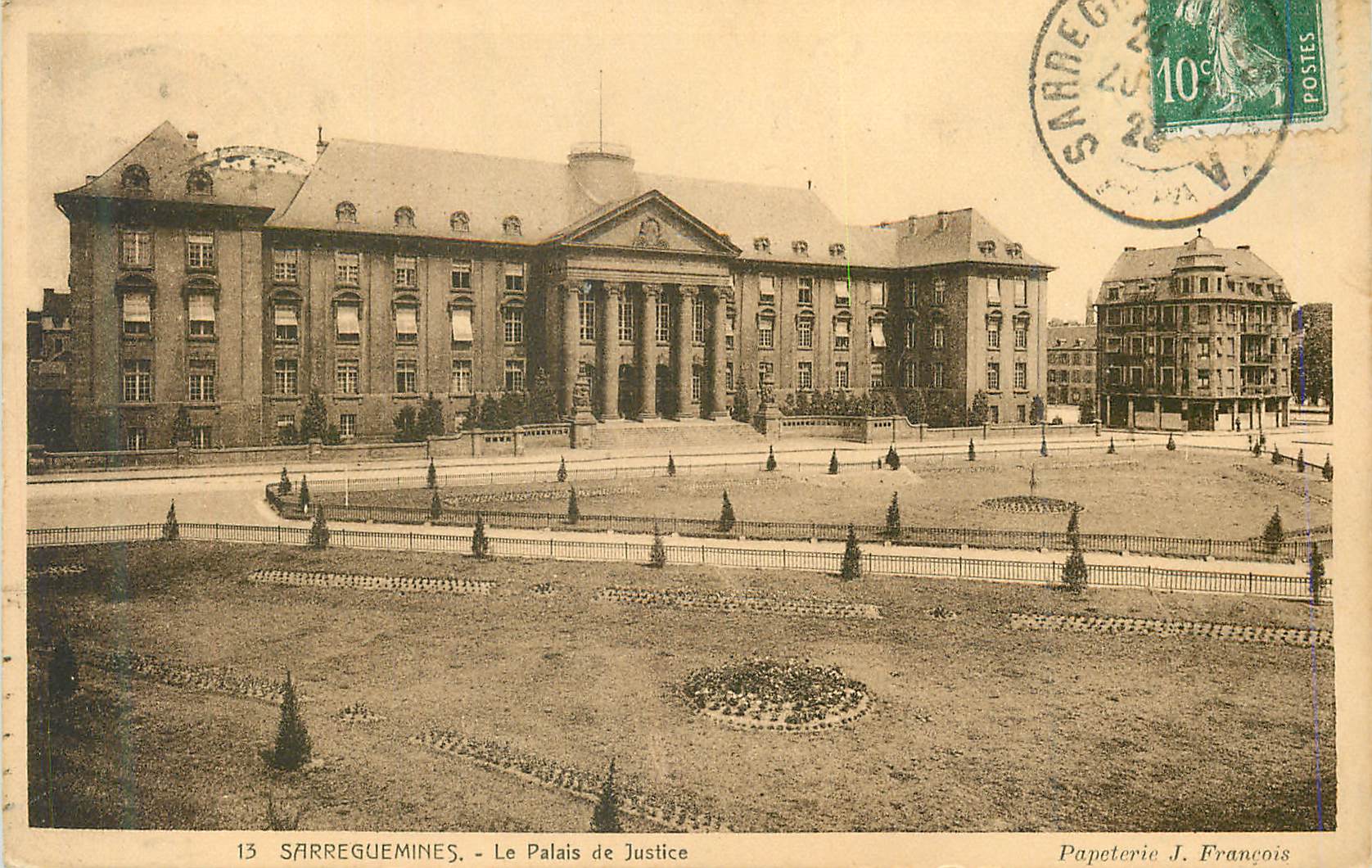 CPA Sarreguemines Le Palais de Justice