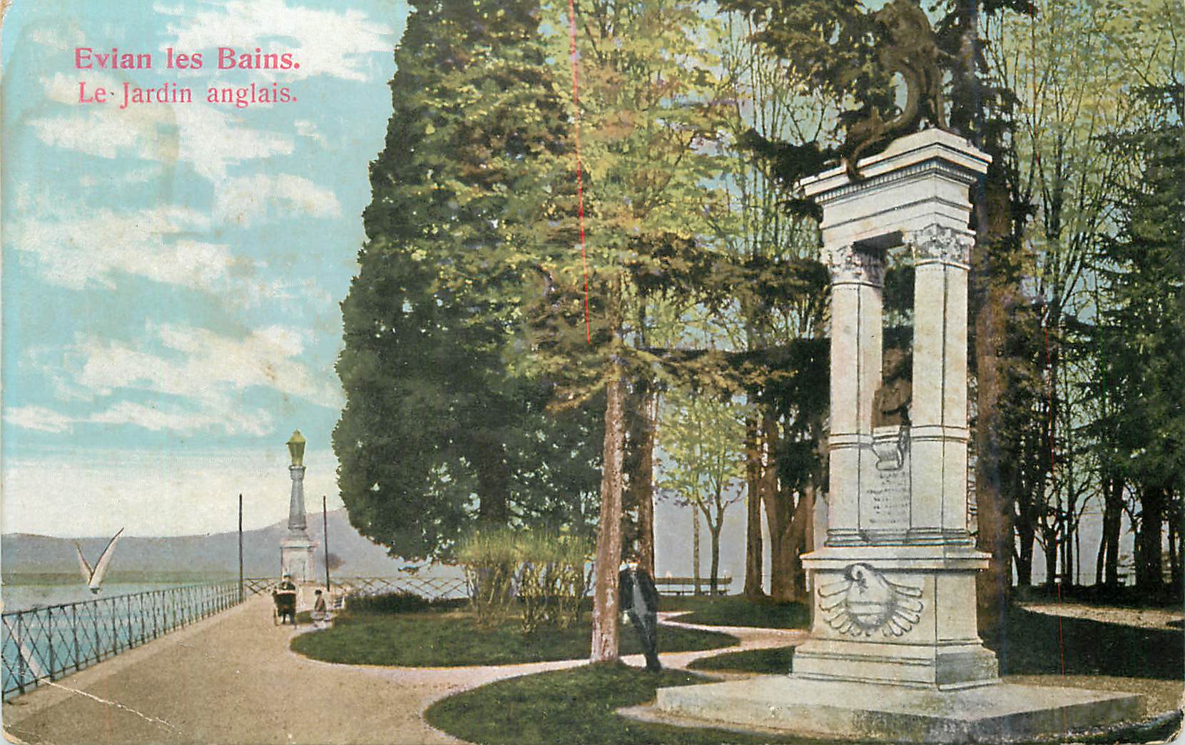 CPA Evian les Bains Le Jardin anglais