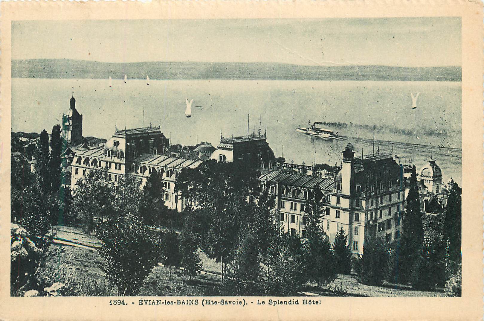 CPA Evian les Bains Hte Savoie Le Splendid Hotel