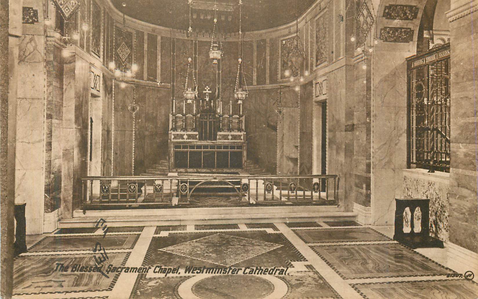 CPA The Blessed Sacrament Chapel Westminster Cathedral