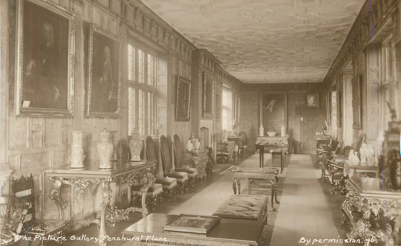 CPM The Picture Gallery Penshurst Place By permission