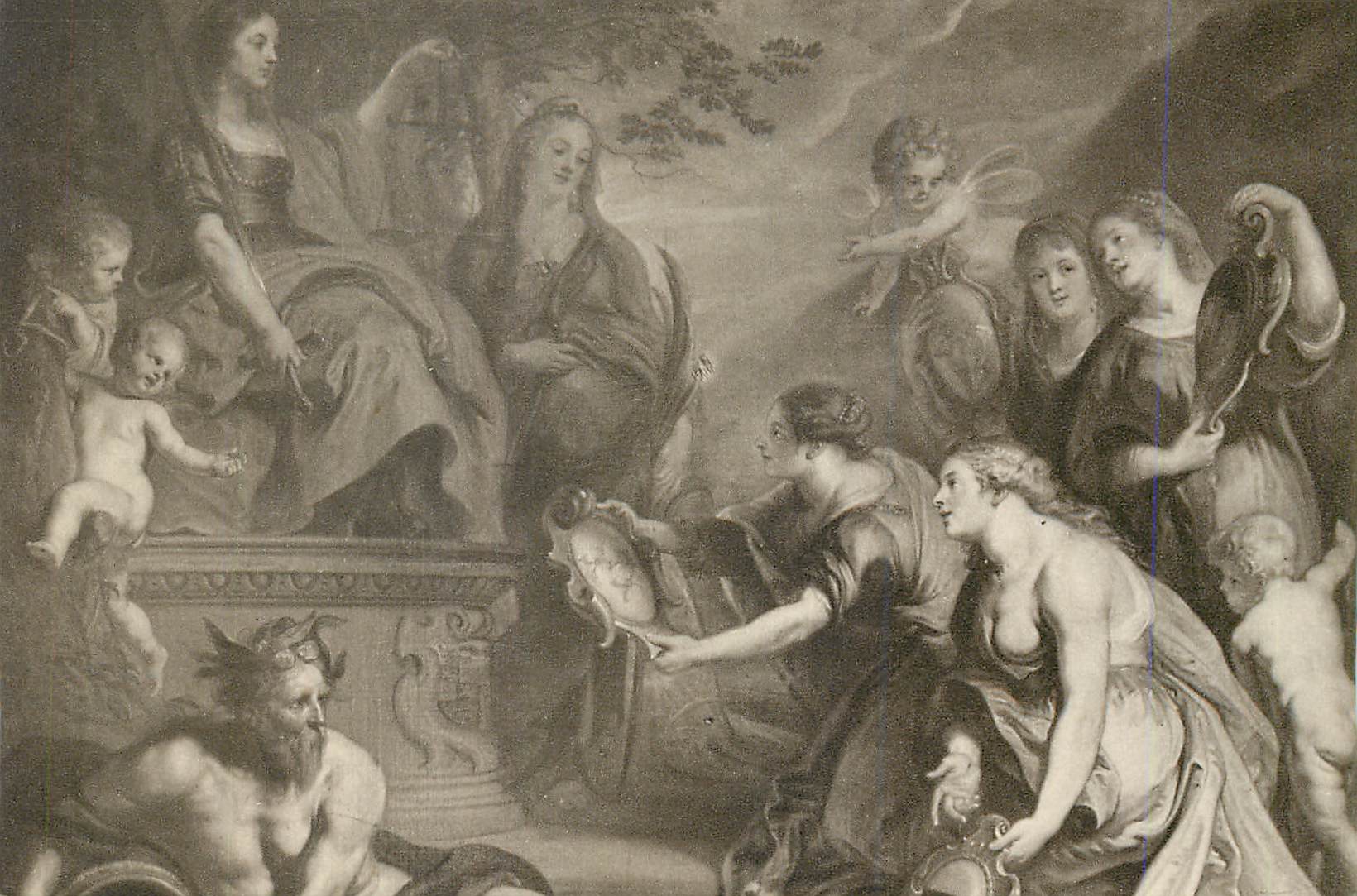 CPM Stadhuis s Hertogenbosch Schilderij door Th van Thulden in de Burgmeesterskamer