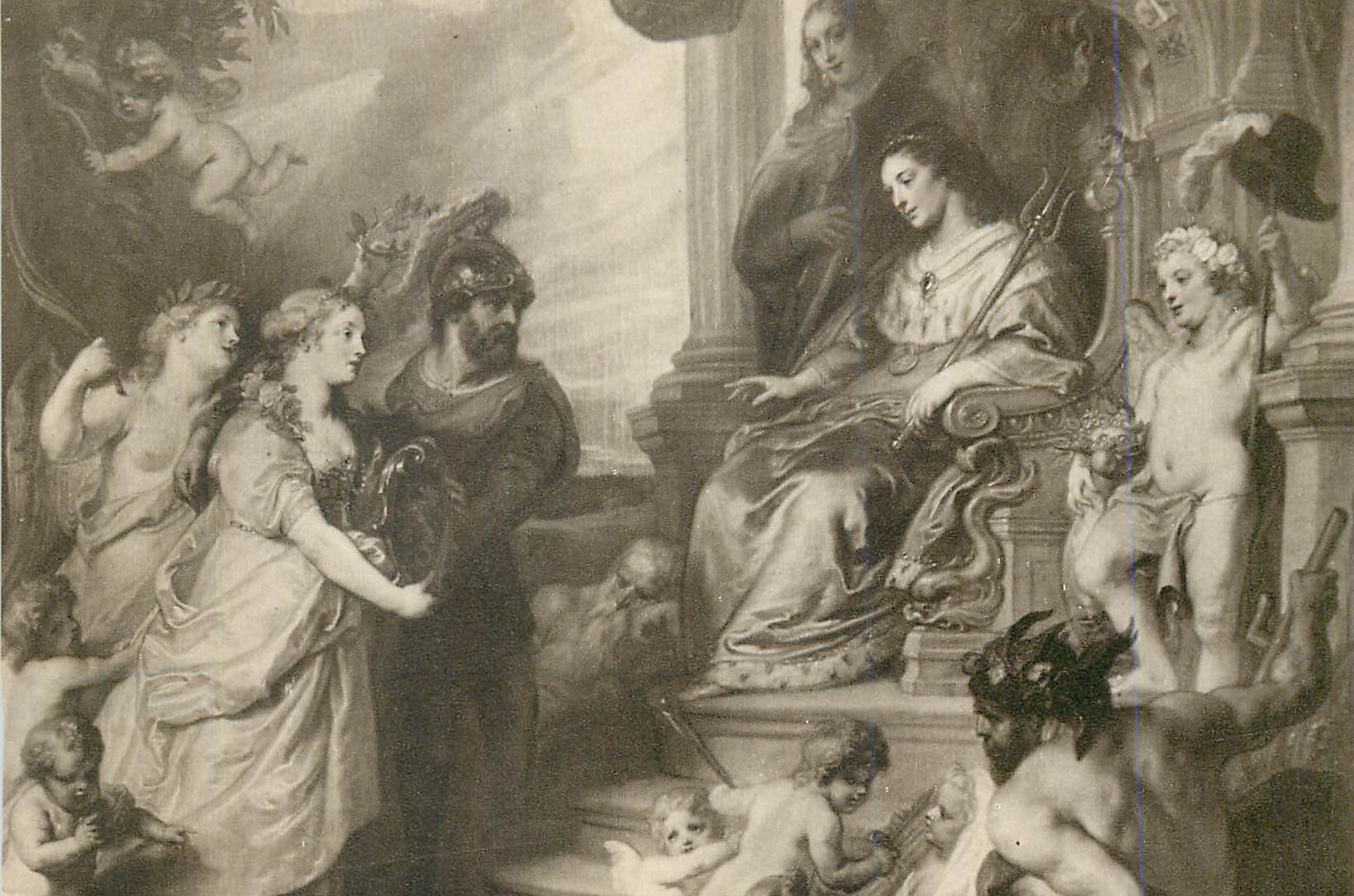 CPM Stadhuis s Hertogenbosch Schilderij door Th van Thulden In de Burgmeesterskamer Het verzock der Brabanise Steden om 
