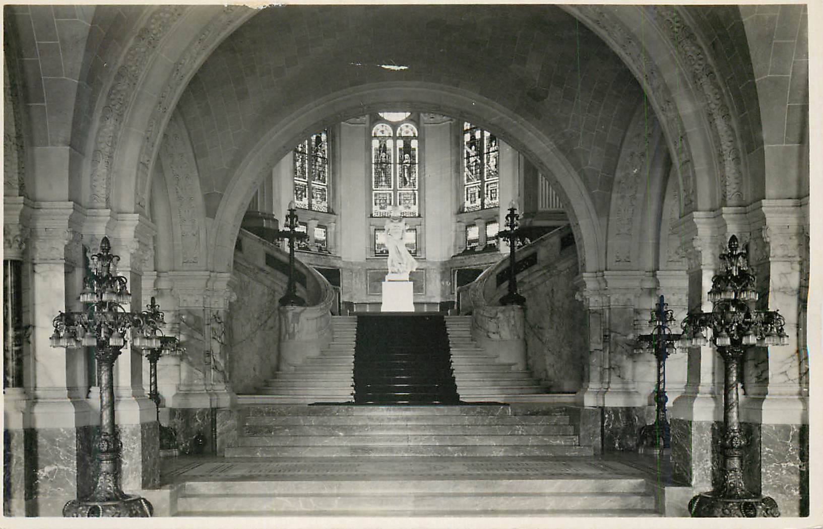 CPM The Hague Palace of Peace Grand staircase seen from the Vestibule
