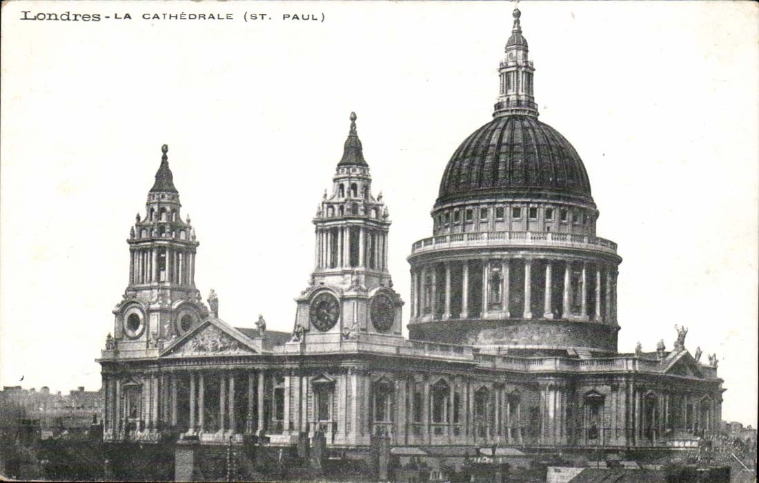 Grande Bretagne CPA La cathedrale St Paul London Londres