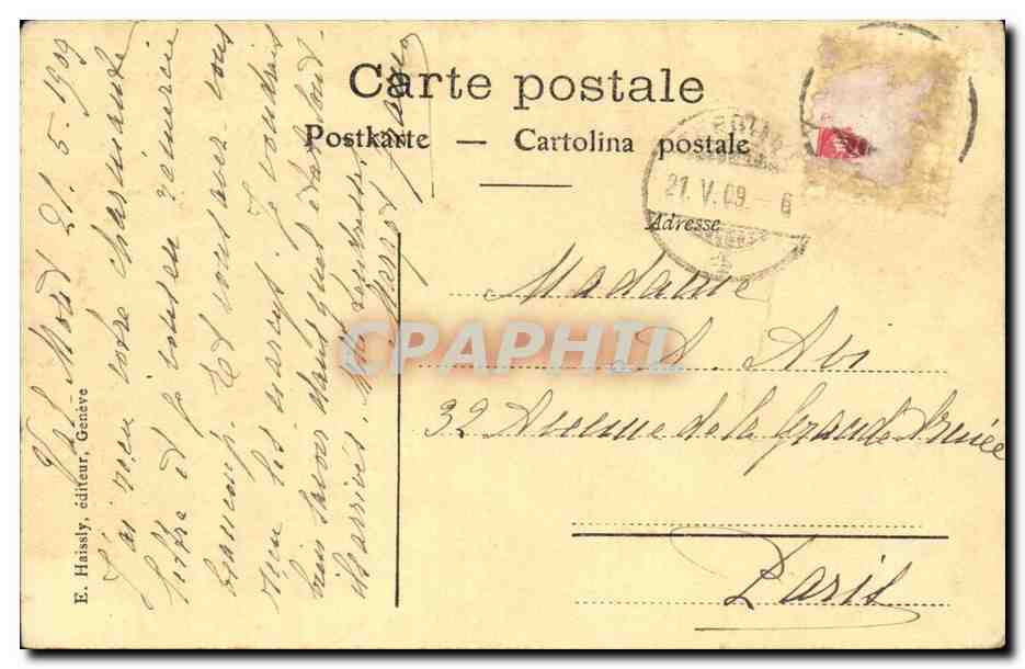 Suisse Switzerland CPA Lausanne Vue prise du signal — Rückseite