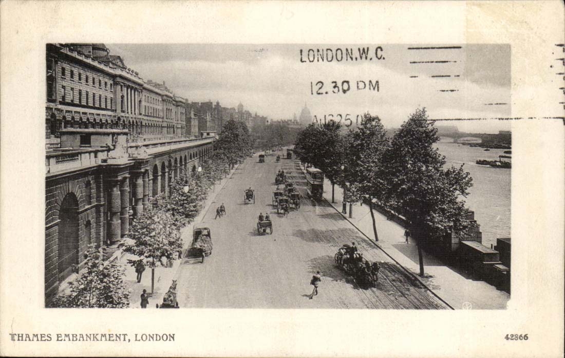 Grande Bretagne CPA Londres London Thames embankment 