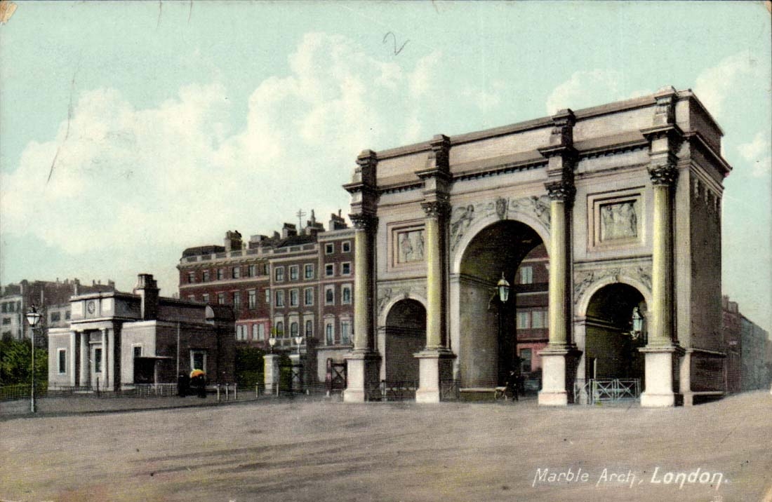 Grande Bretagne CPA Londres London Marble arch 