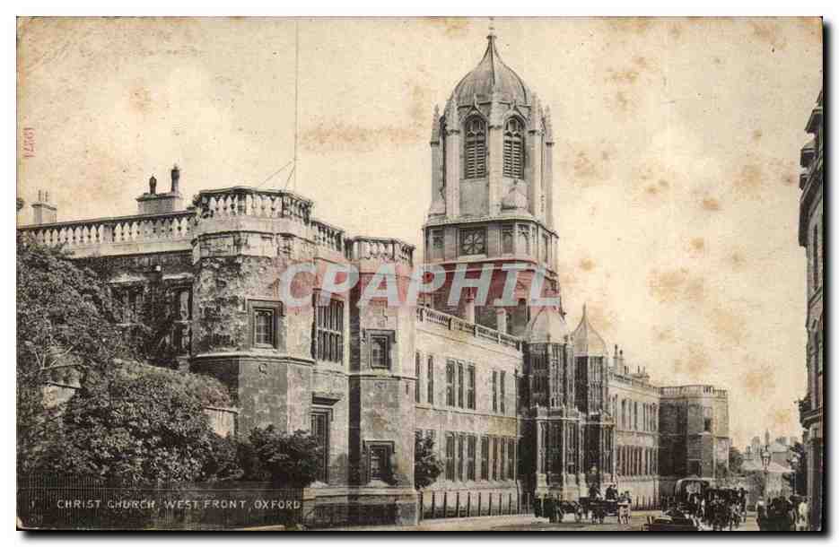 Grande Bretagne Christ church CPA West front Oxford
