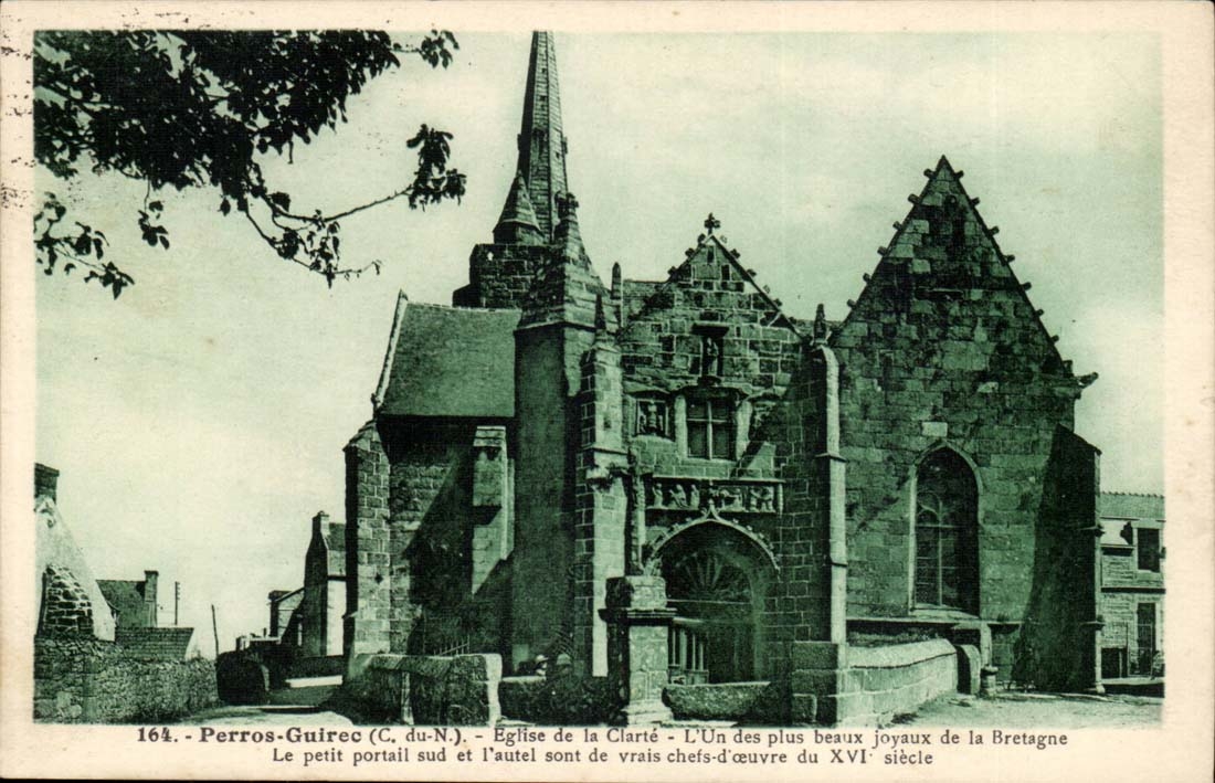 Perros Guirec CPA Eglise de al calrte 