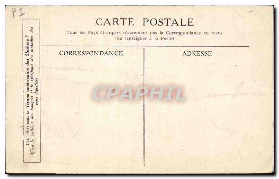 Rouget de l'Isle CPA Chantant pour la 1ere fois La Marseillaise d'apres Dietrich maire de Strasbourg — Rückseite