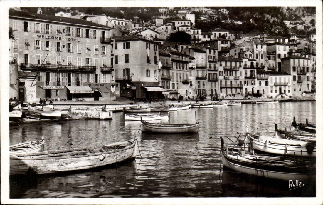 Villefranche-sur-Mer — Le Port et le Quai Courbet — éditeur Rella, n°96