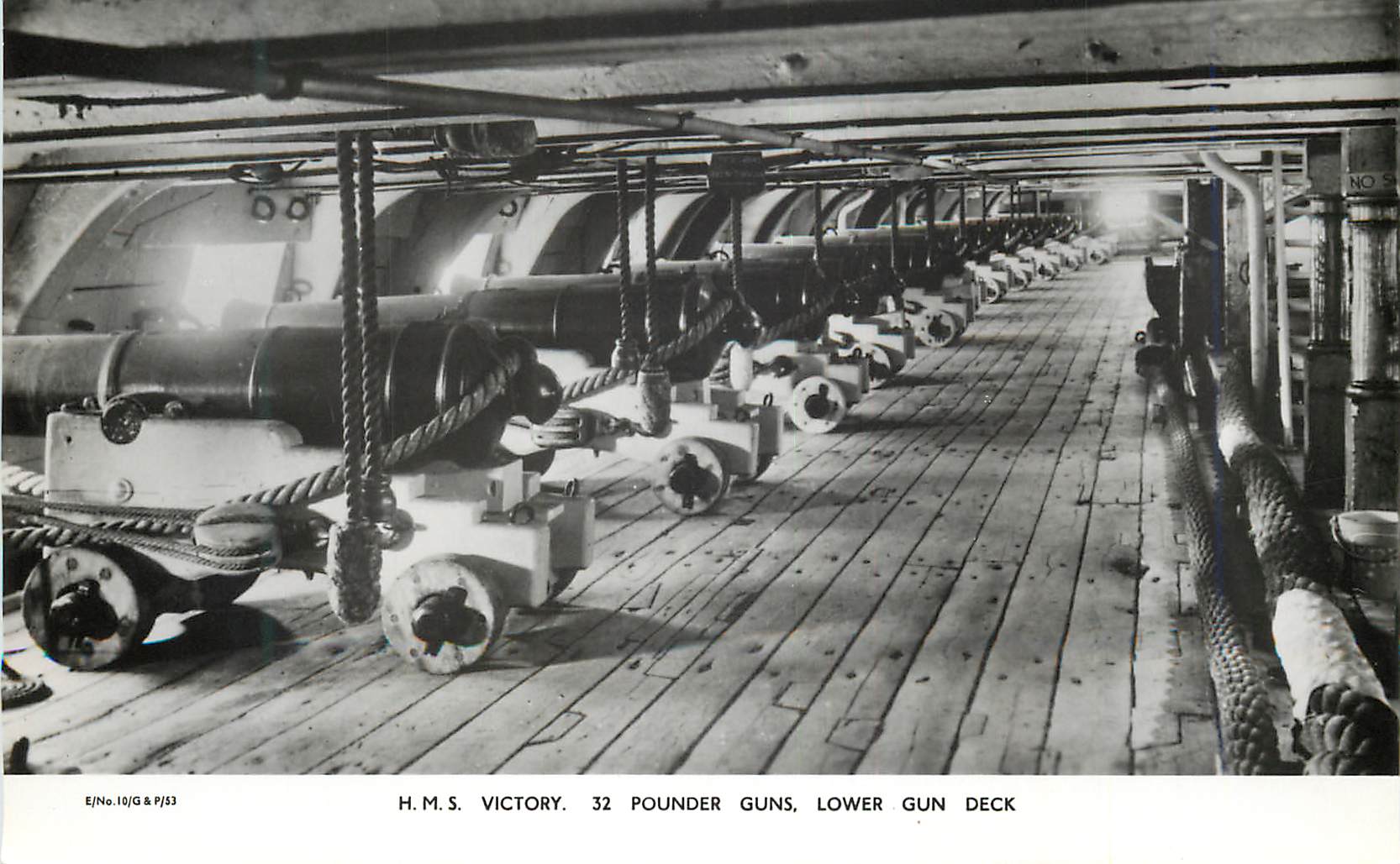 CPM H M S Victory Pounder Guns Lower Gun Deck Bateau