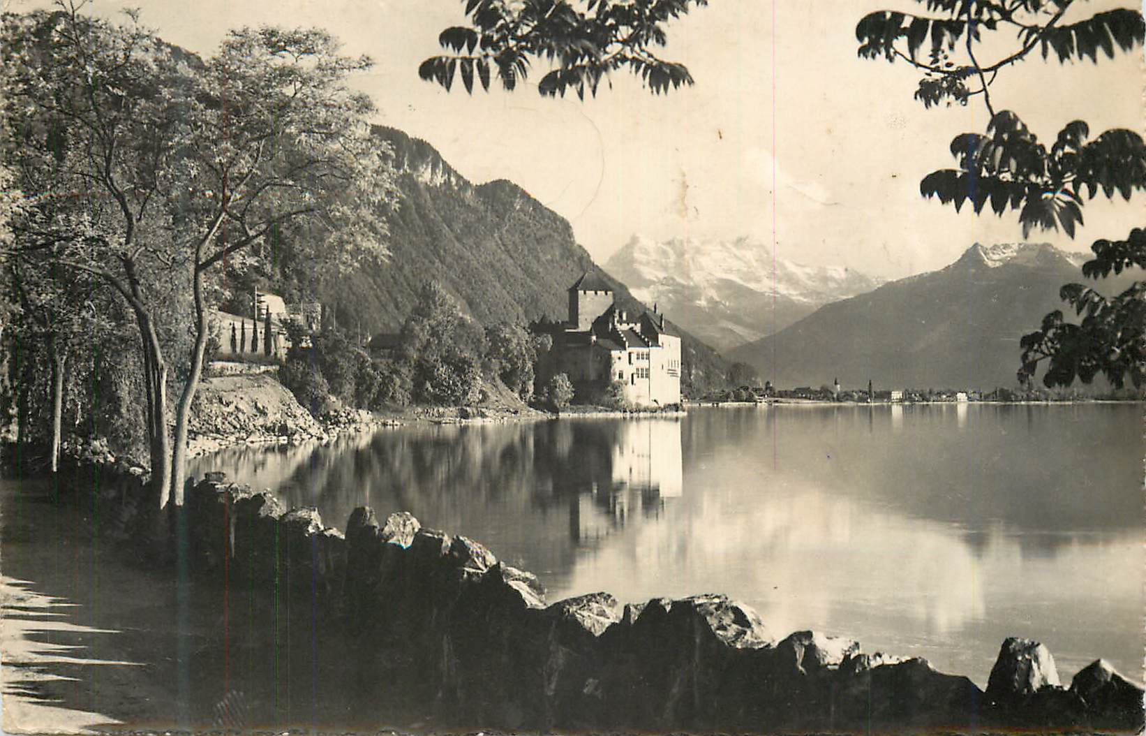 CPM Lac Leman Chateau de Chillon et les Dents de Midi