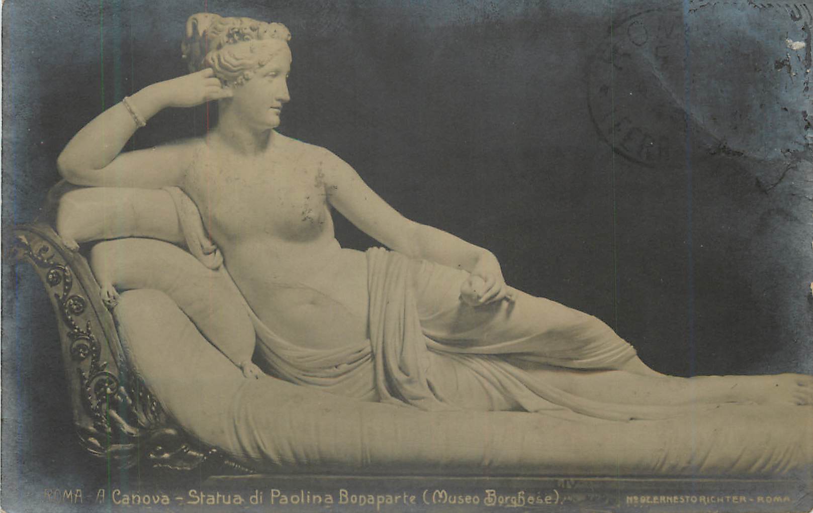 CPM Roma A Canova Statua di Paolina Bonaparte (Museo Barahose)