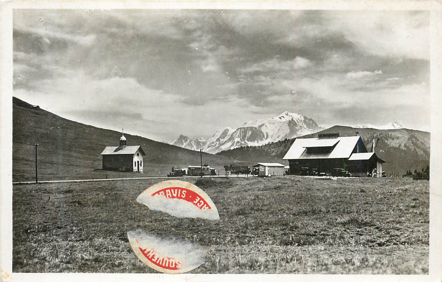 CPM Col des Aravis (Alt 1498 m) La Chapelle d'Aravis et le Mont Blanc