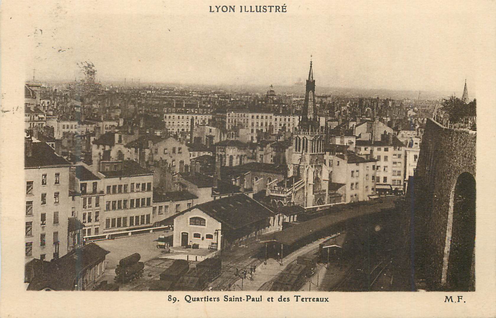 Quartiers Saint-Paul et des Terreaux — Lyon illustré — série 89 — M.F.