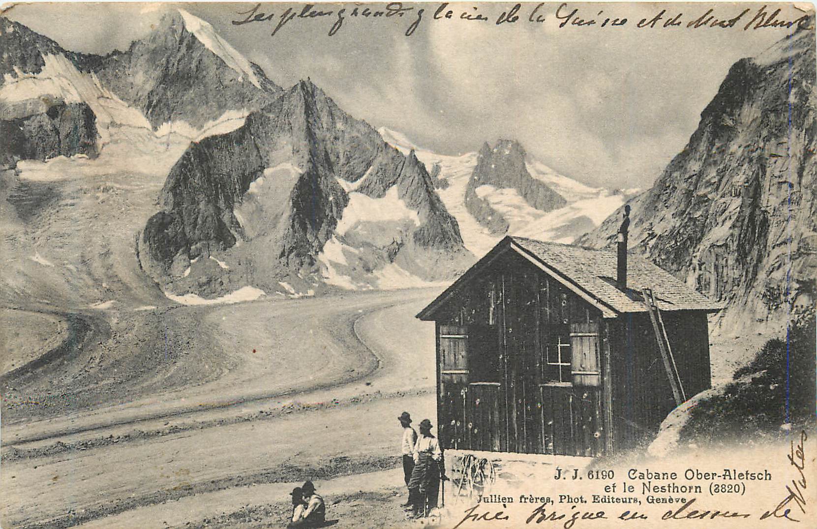CPA Cabane Ober Aletsch et le Nesthorn (2820)
