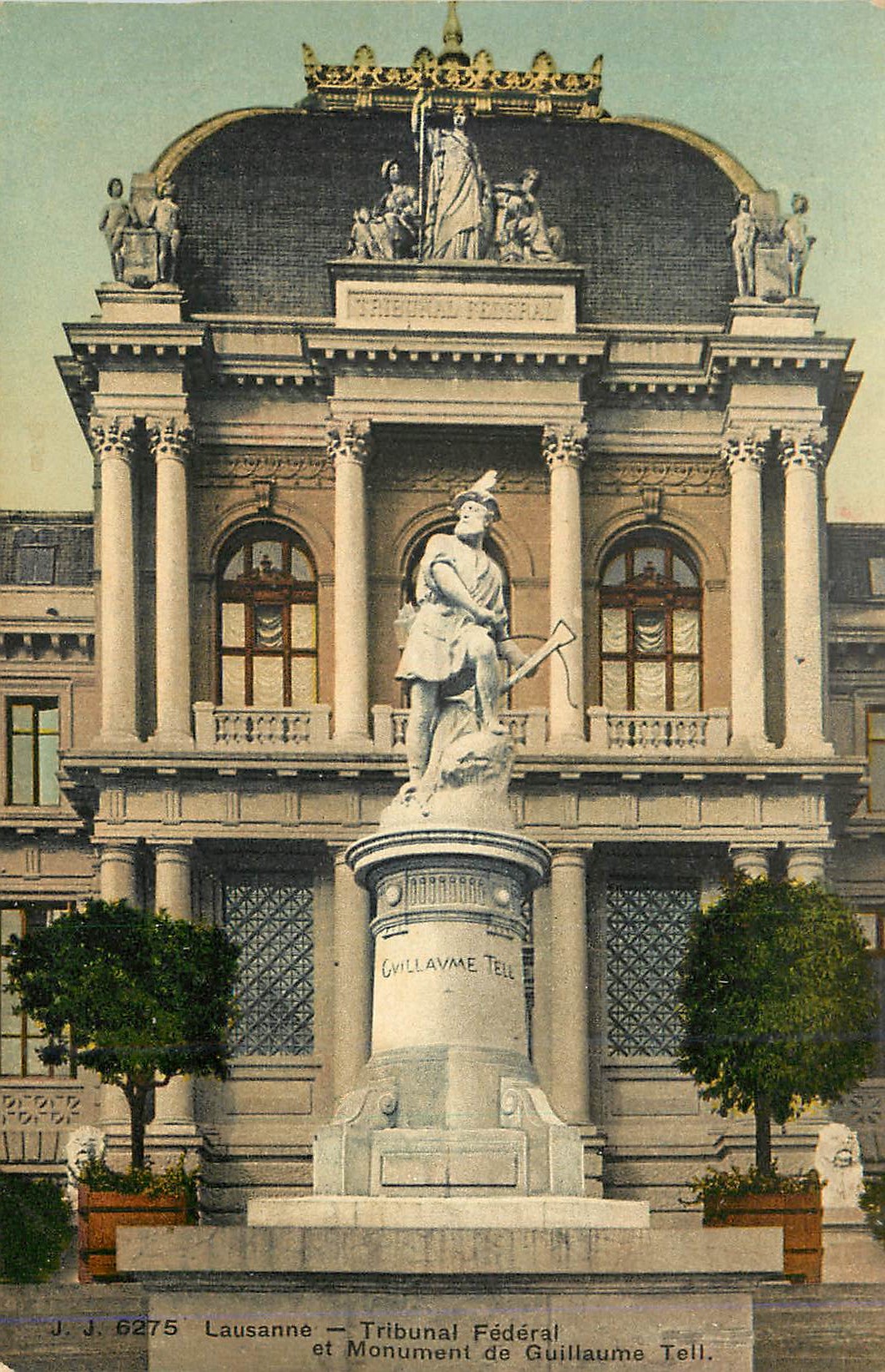CPA Lausanne Tribunal Federal et Monument de Guillaume