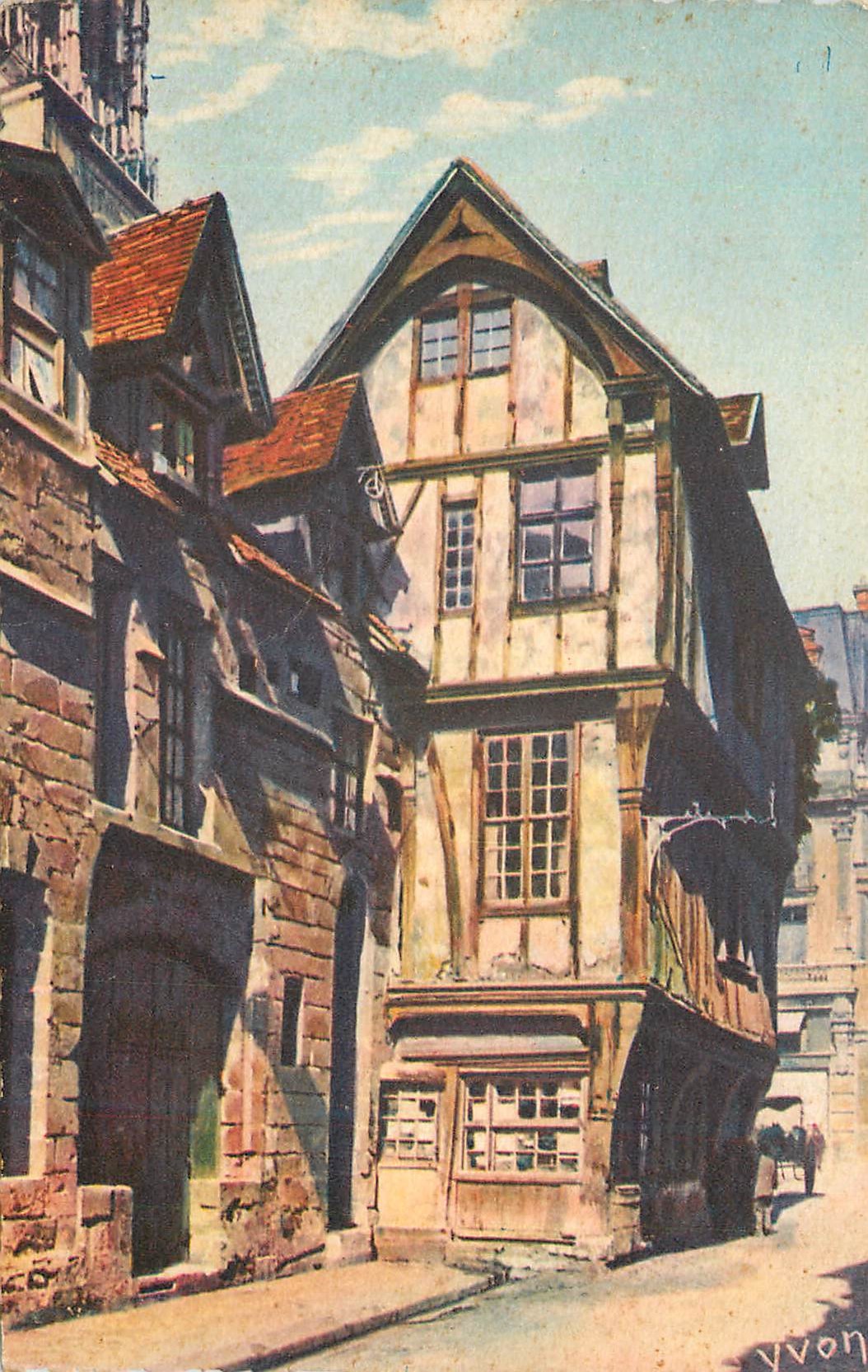 CPA Rouen (Seine Inferieur) La Douce France Vieilles Maisons rue Saint Romain