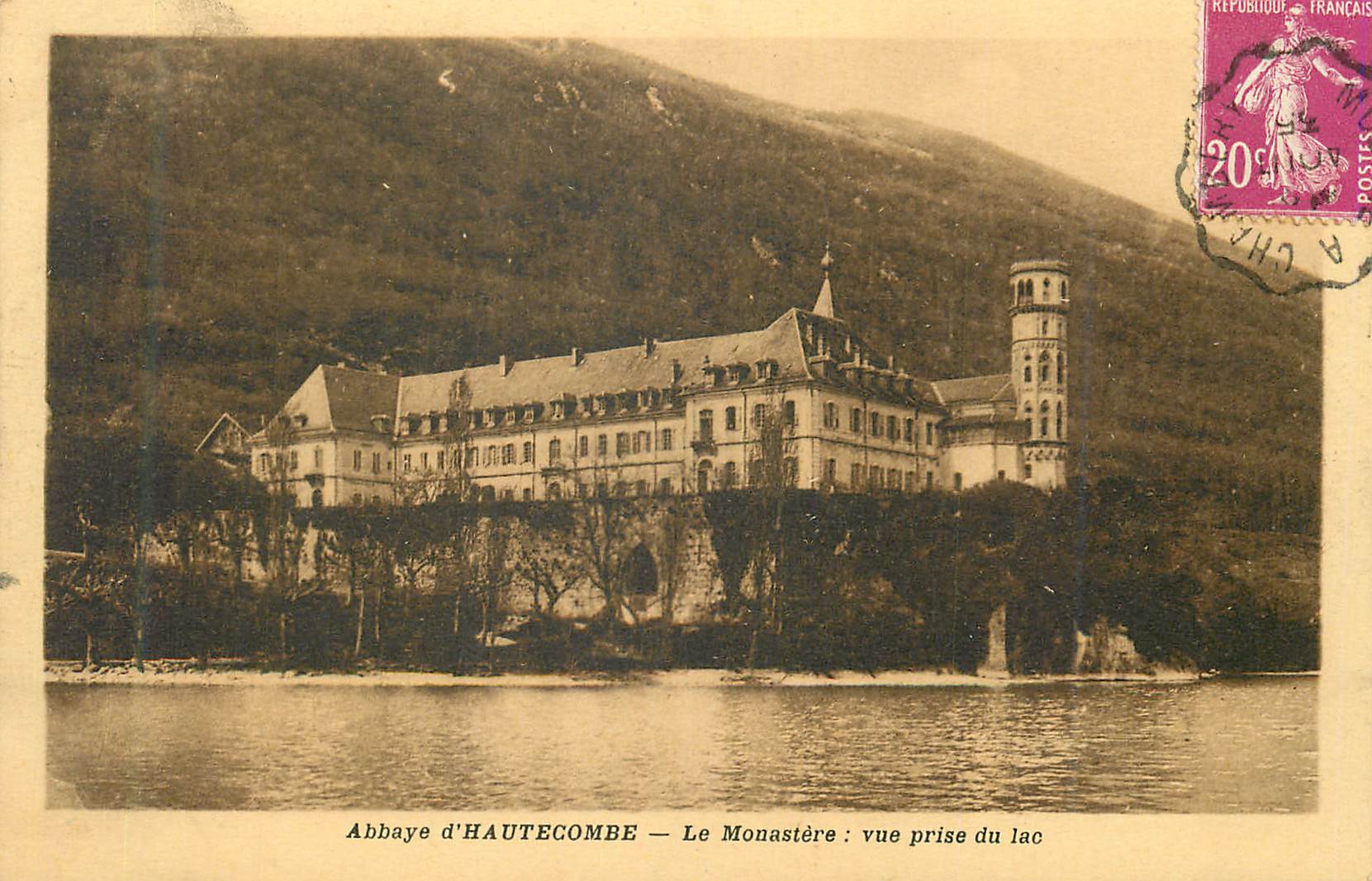 CPA Abbaye d'Hautecombe Le Monastere vue prise du Lac