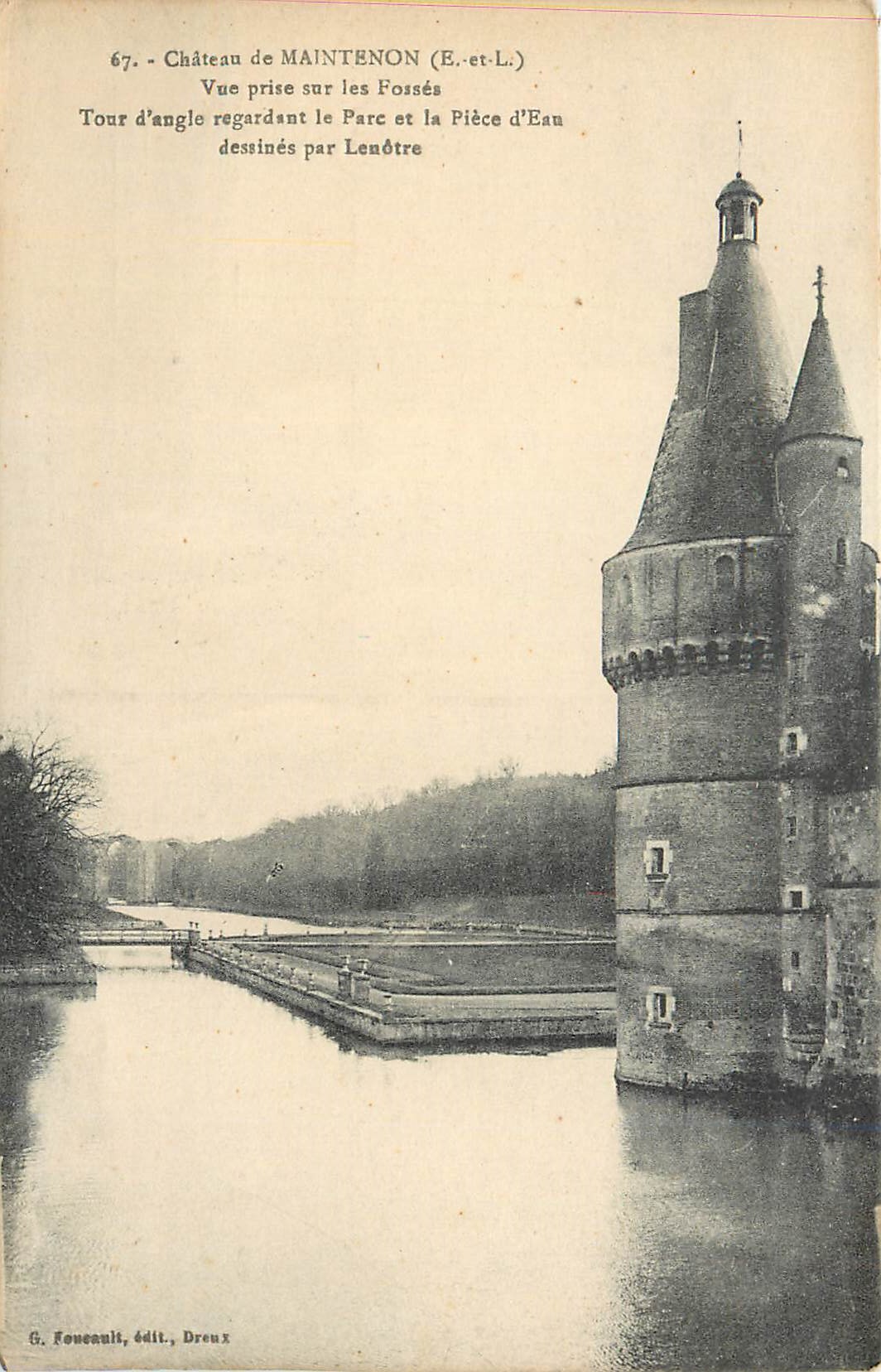 CPA Chateau de Maintenon (E et L) Vue prise sur les Fosses