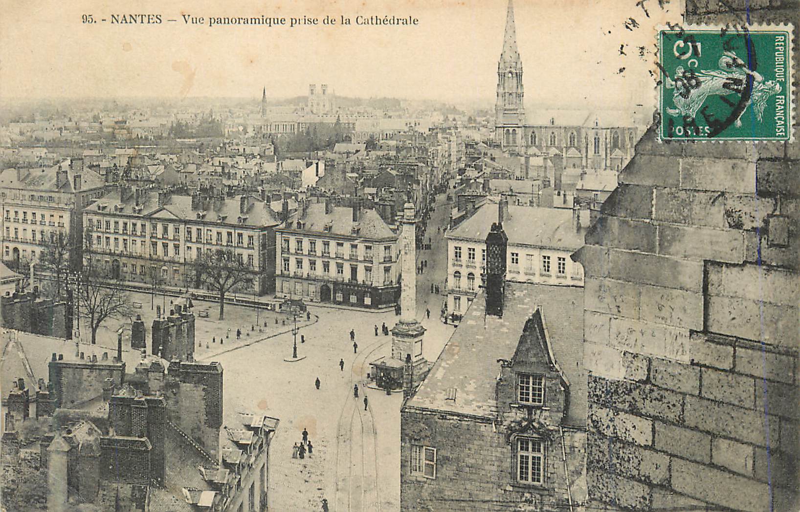 CPA Nantes Vue Panoramique prise de la Cathedrale
