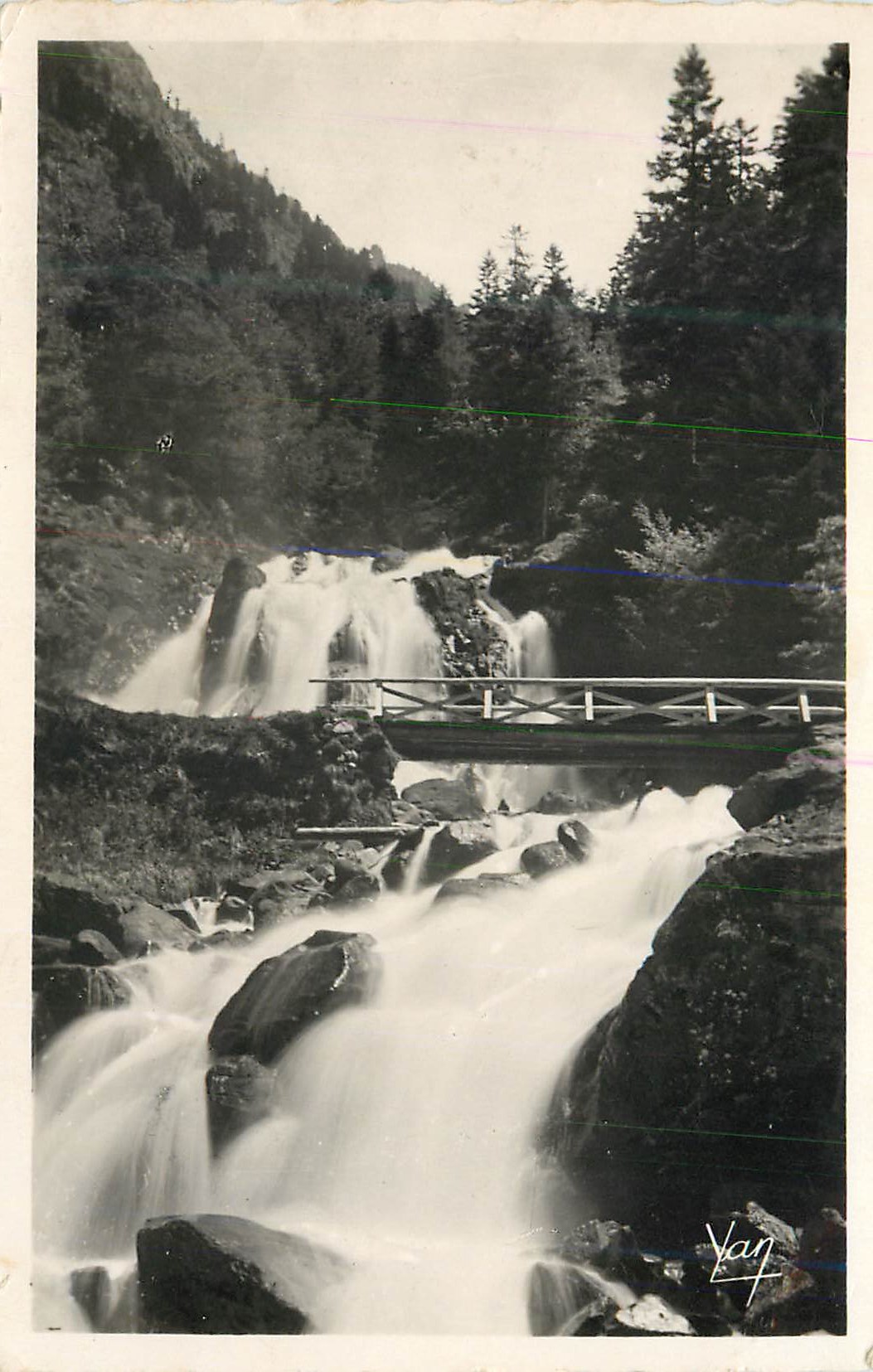 CPM Cauterets  Cascade de Lutour (Classe 3e site de France)