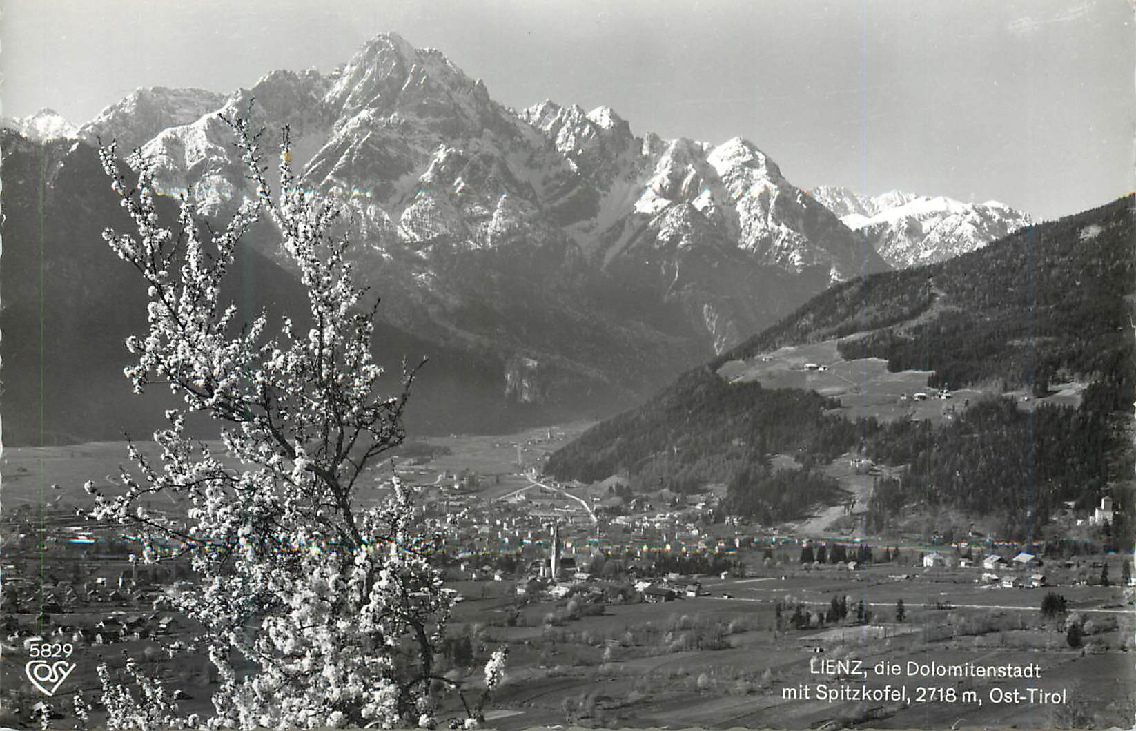 CPM Tirol Lienz die Dolomitenstadt mit Spitzkofel 2718 m Ost 