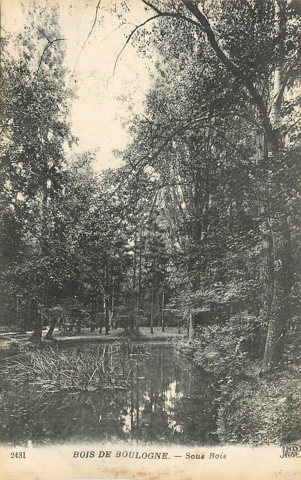 CPA Bois de Boulogne sous Bois