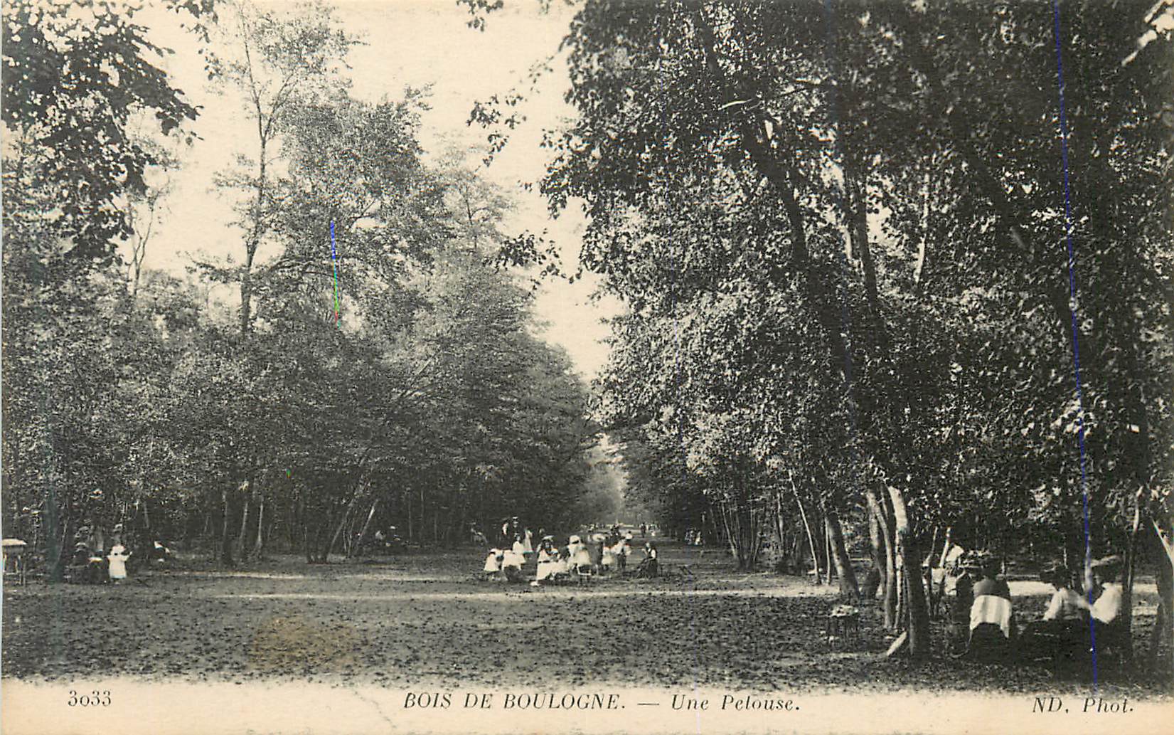 CPA Bois de Boulogne Une Pelouse Enfants (animee)