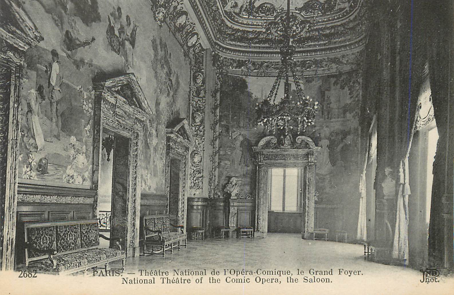 CPA Paris Theatre National de l'Opera Comique Le Grand Foyer