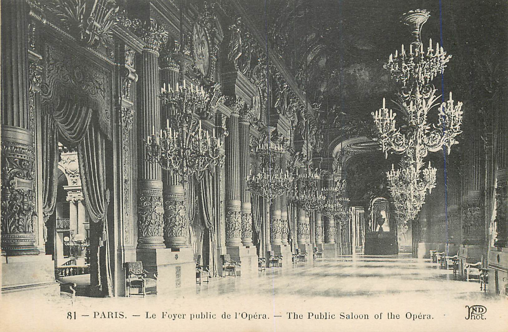 CPA Paris Le Foyer Public de l'Opera