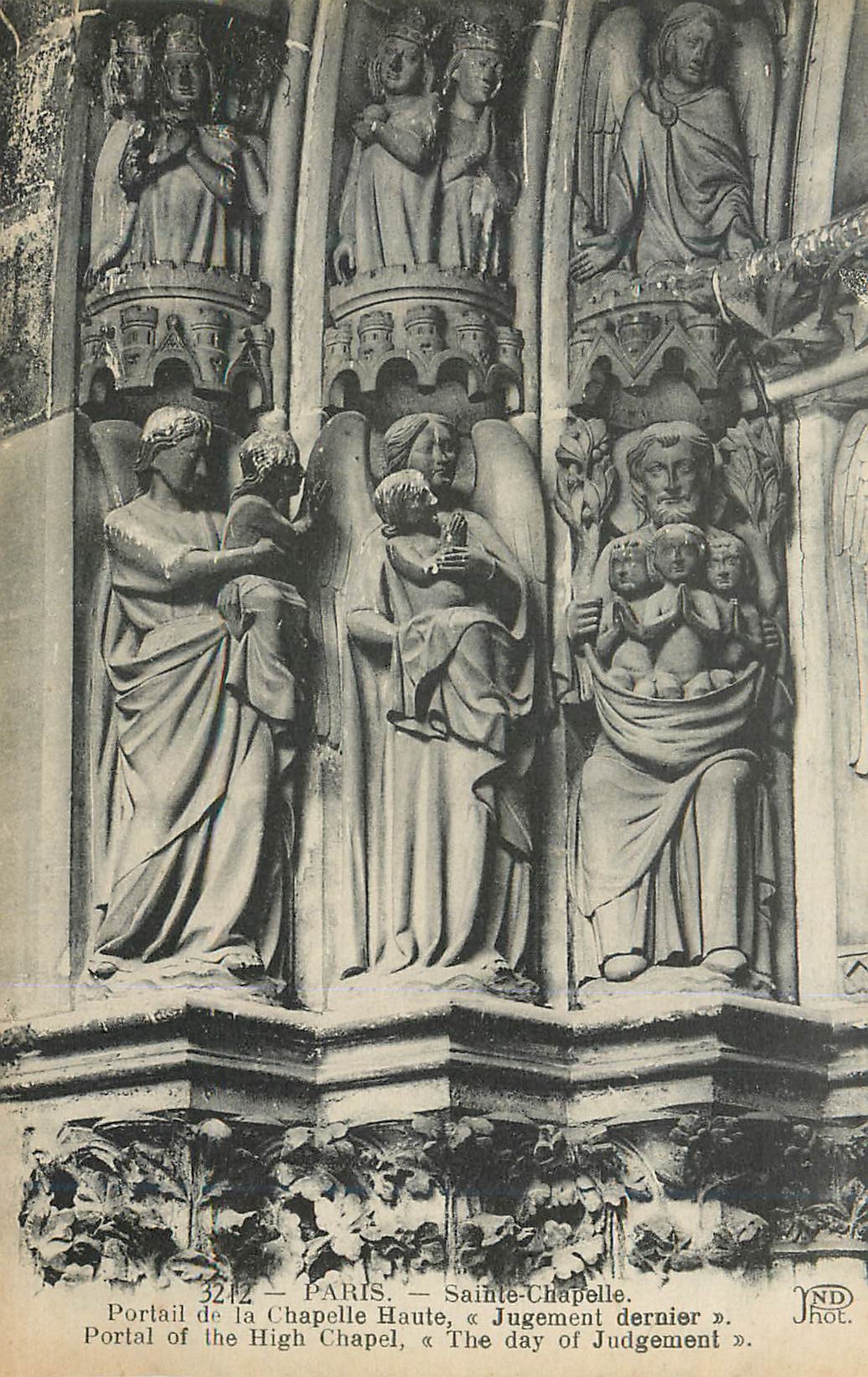 CPA Paris Sainte Chapelle Portail de la Chapelle Haute Jugement Dernier